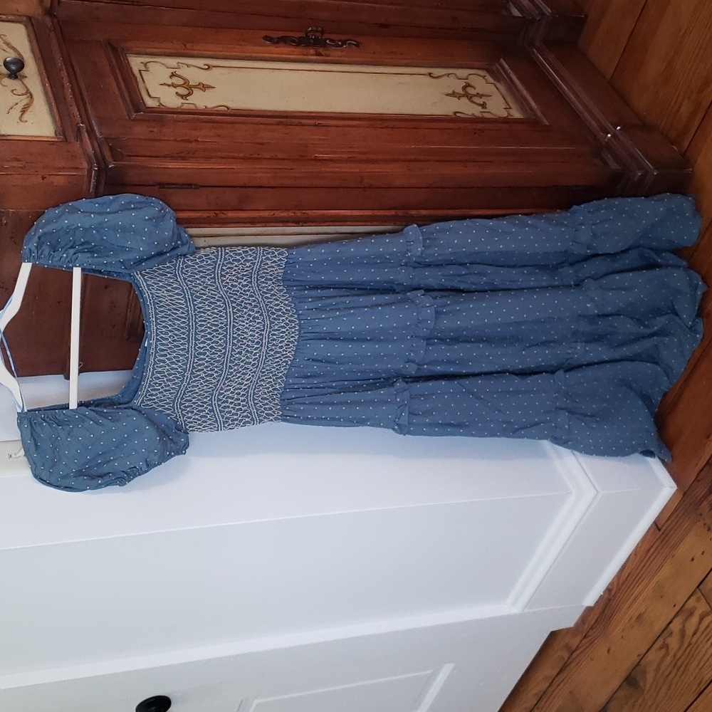 Moon river smocked tiered dress
